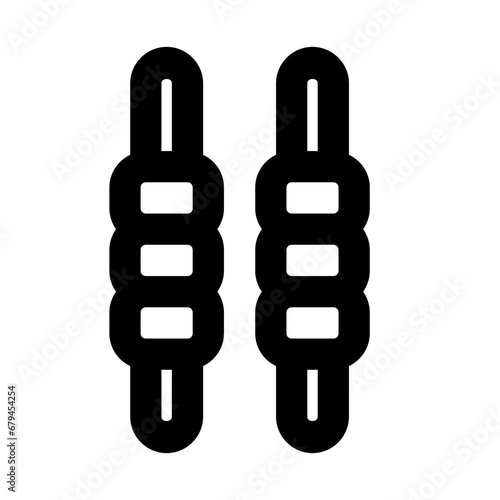 stump bails line icon