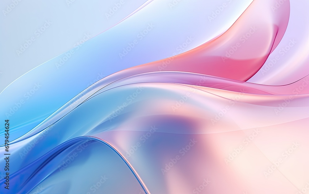Naklejka premium Abstract of pastel color wave background.