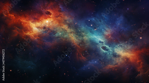 A colorful space filled with lots of stars