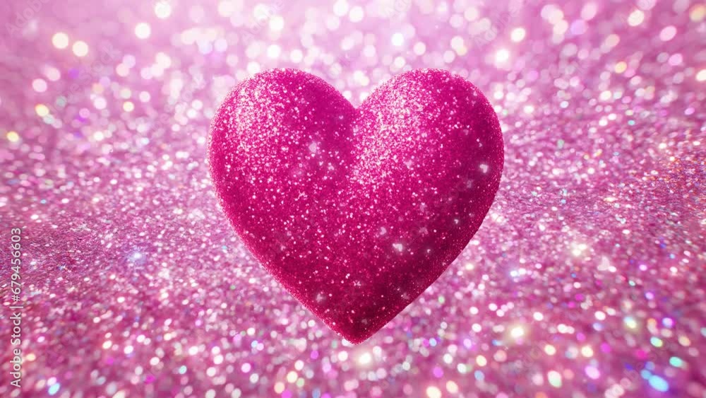 red glitter heart is pounding, beating, sparkling. electric greeting card design for love confession. Generative AI red glitter heart is pounding, beating, sparkling. electric greeting card design for love confession. Generative AI
