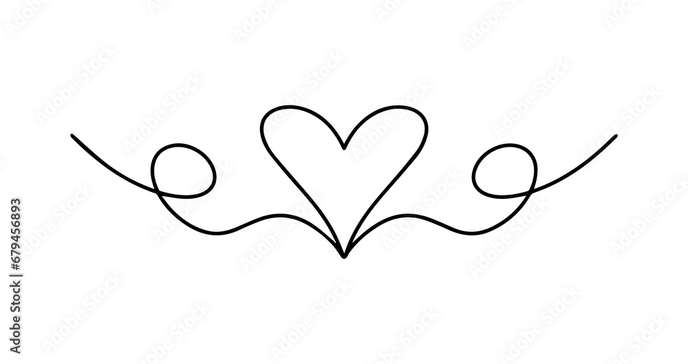 vector illustration. Heart drawing one line pattern. vector illustration. Heart drawing one line pattern.