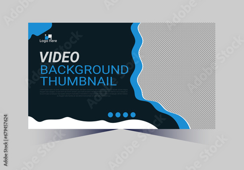 social media web cover banner and youtube thumbnail template design