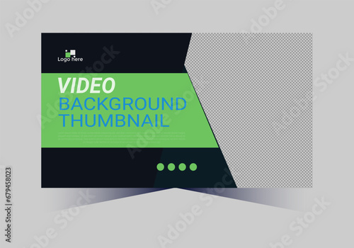 social media web cover banner and youtube thumbnail template design