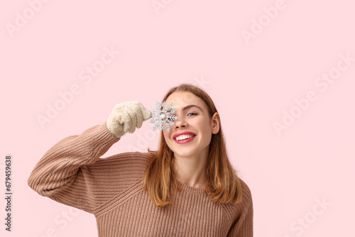 Beautiful young woman with ...