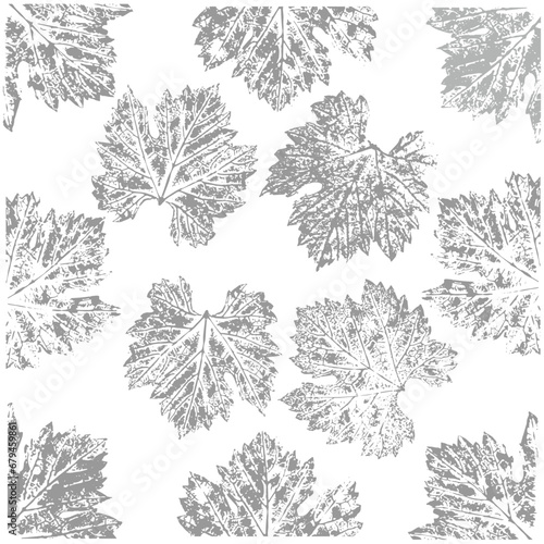 Floral pattern black and white background texture 
