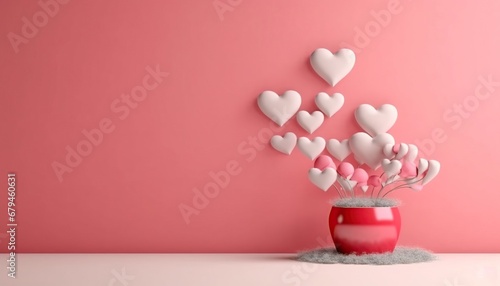 minimalist valentine's day background
