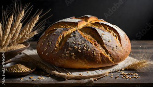 product shot of a juicy bread