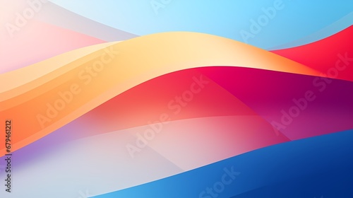 Abstract Colorful Wavy Background Design © FEROHORA