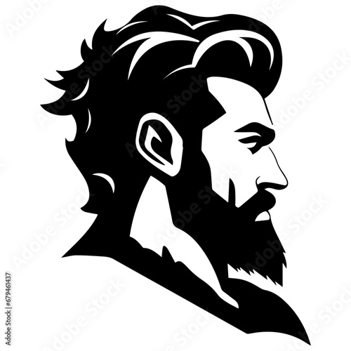 A Strong man vector silhouette illustration black color, a hard man, power man, vector, hulk man