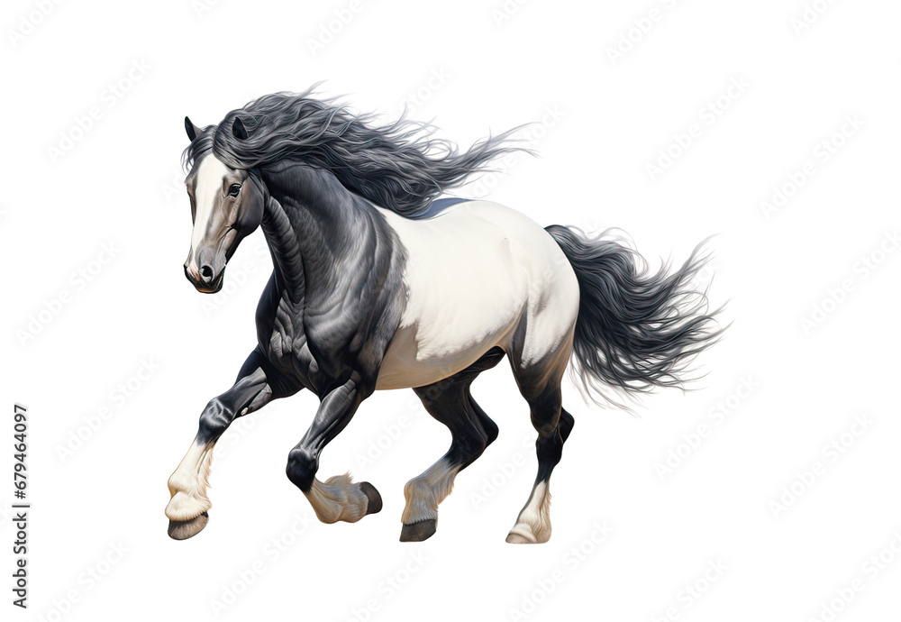 Dark horse running No shadows, highest details, sharpness throughout the image, highest resolution, lifelike, white background Dark horse running No shadows, highest details, sharpness throughout the image, highest resolution, lifelike, white background