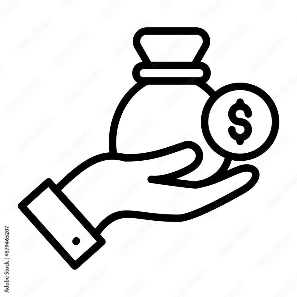 Funding Icon Element For Design