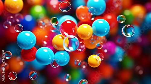 colorful balloons background HD 8K wallpaper Stock Photographic Image 