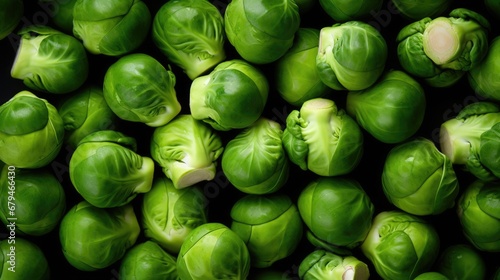Ingredient sprout vegetarian cabbage green vegetables food healthy raw organic fresh closeup freshness photo