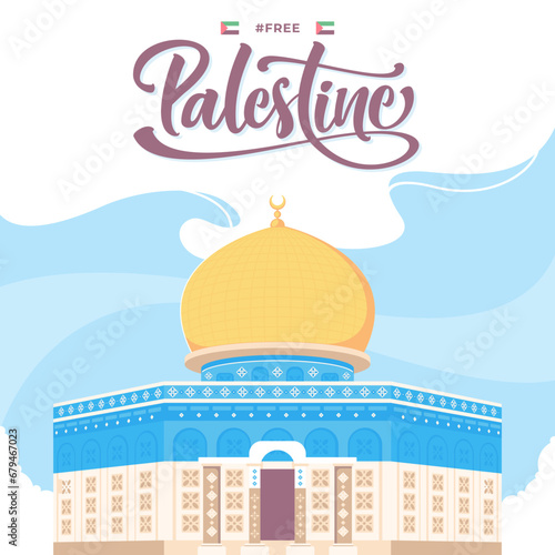 al aqso mosque free palestine background photo