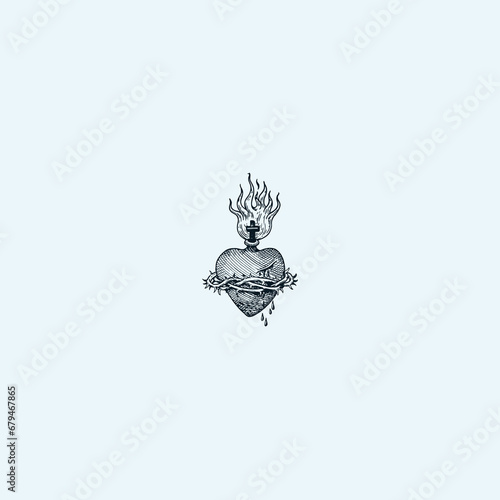 THESE HIGH QUALITY SACRED HEART JESUS VECTOR FOR USING VARIOUS TYPES OF DESIGN WORKS LIKE T-SHIRT, LOGO, TATTOO AND HOME WALL DESIGN