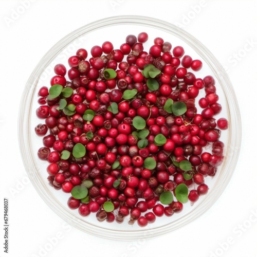 Rotten bearberry white background