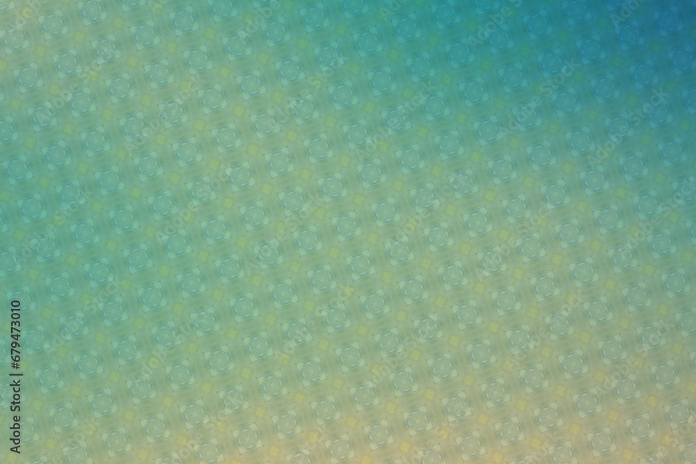 Abstract background of blue and yellow stars in the form of hexagons