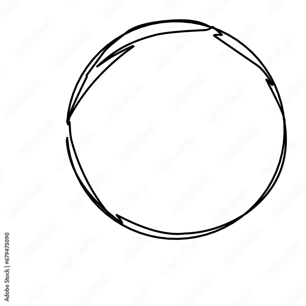 Hand Drawn Abstract Scribble Ring Vector Hand Drawn Abstract Scribble Ring Vector