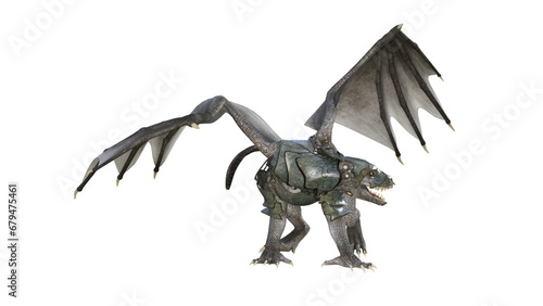 3d render of a dragon