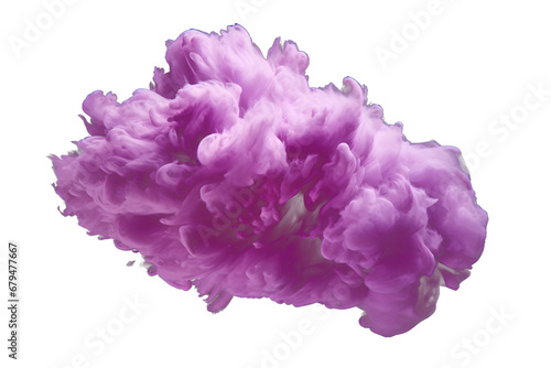 purple cloud isolated on transparent background - design element PNG cutout