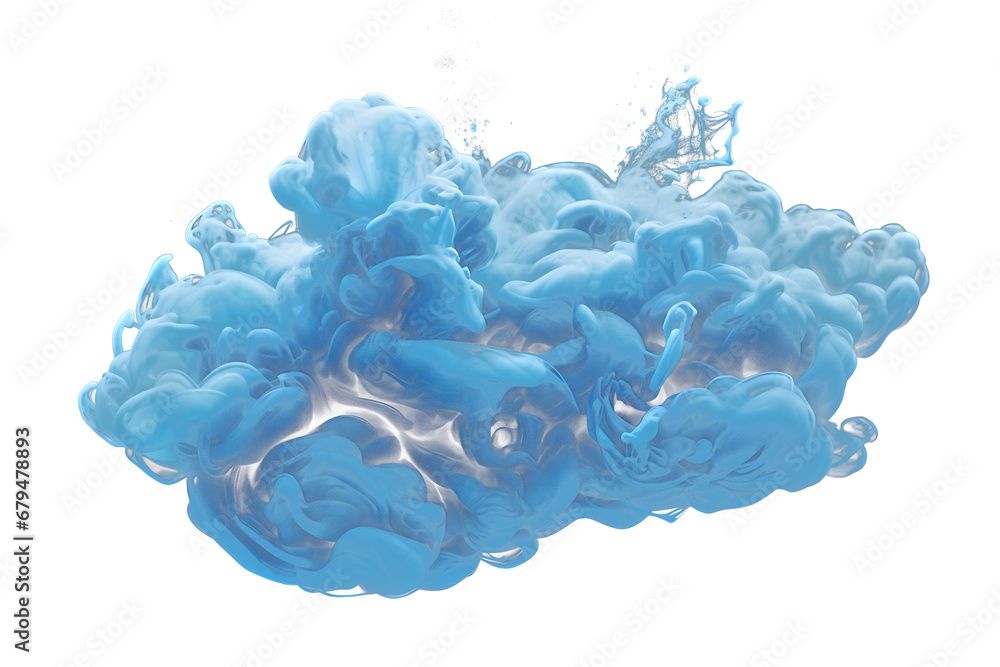 blue cloud isolated on transparent background - design element PNG ...