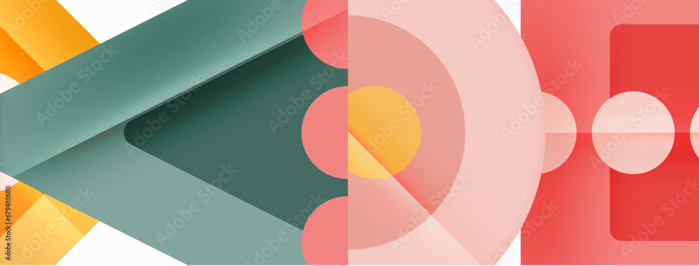 Trendy minimal geometric abstract background. Triangles, squares and circles bright colors backdrop. Vector Illustration For Wallpaper, Banner, Background, Card, Book Illustration, landing page Trendy minimal geometric abstract background. Triangles, squares and circles bright colors backdrop. Vector Illustration For Wallpaper, Banner, Background, Card, Book Illustration, landing page