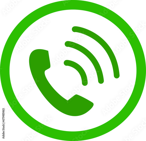  Telephone Call vector icon. Replaceable vector design.