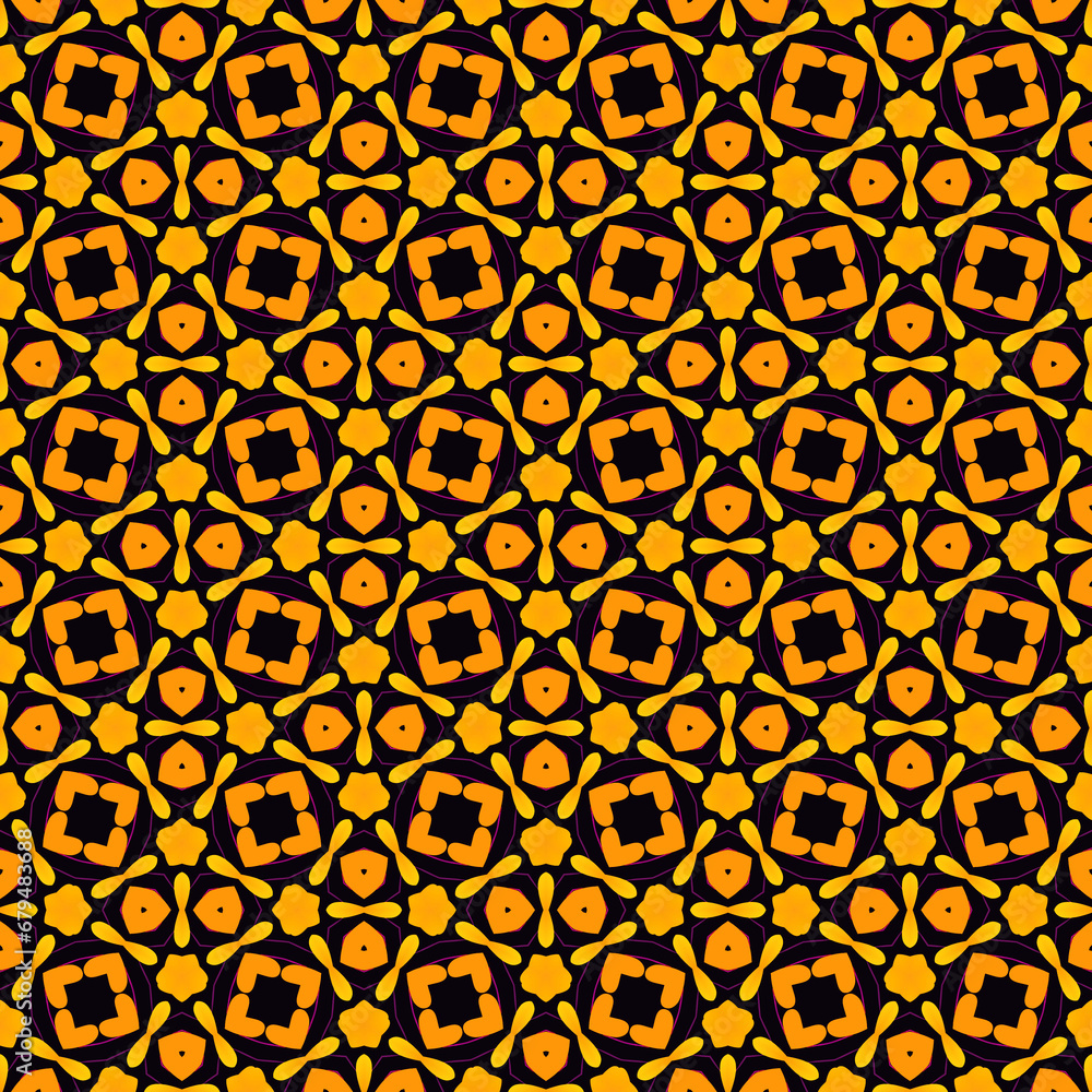 Golden Penrose shapes Seamless patterns abstract patterns geometric shapes repeat patterns fabric design textile design surface patterns digital paper wallpaper background
