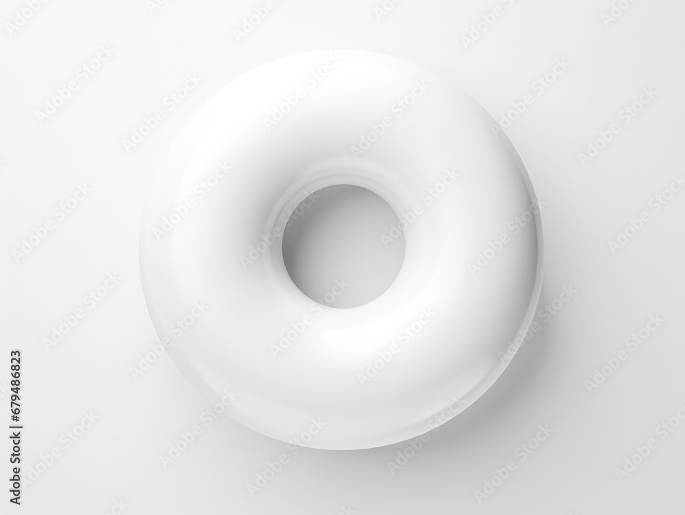 donut with grey color. 3D style imitation. donut with grey color. 3D style imitation.