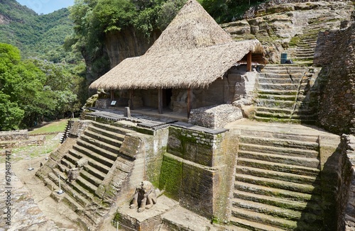 The temple complex of Malinalco, built during the final days of the Aztec Empire photo