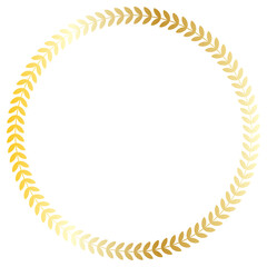 gold laurel circle frame