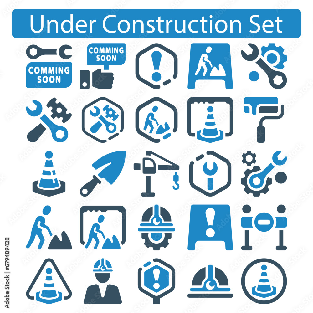 Construction icon set vector illustration Construction icon set vector illustration