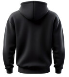 Blank black male hoodie sweatshirt long sleeve