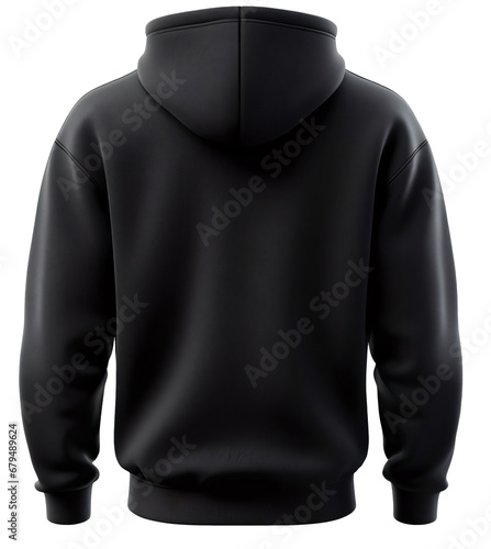 Blank black male hoodie sweatshirt long sleeve