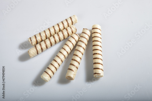 Tubes with filling isolated on white background
