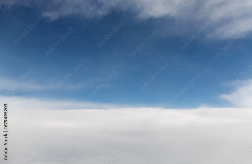 Looking at the clouds and sky on the plane Looking at the clouds and sky on the plane