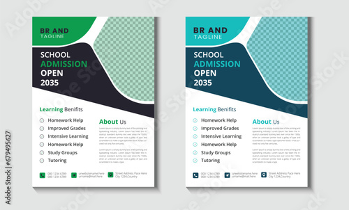 School flyer template Design 