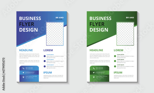 creative business flyer or poster design template