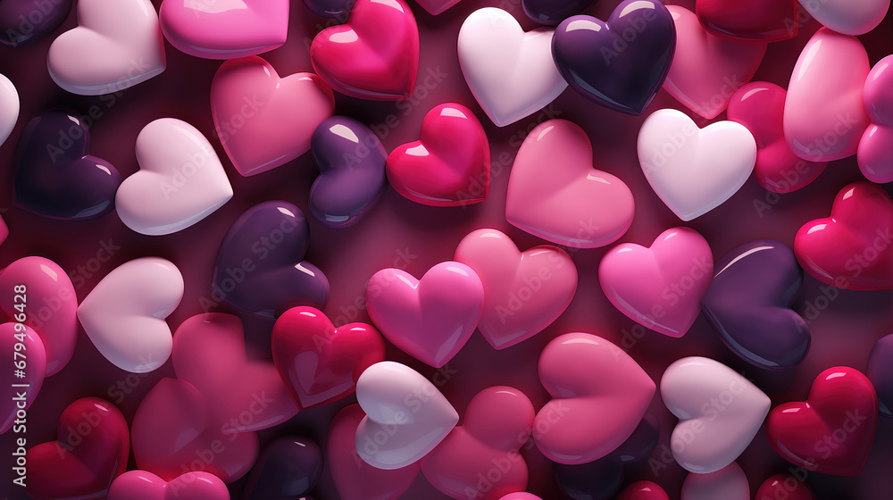 Stylish white heart. generative ai Stylish white heart. generative ai