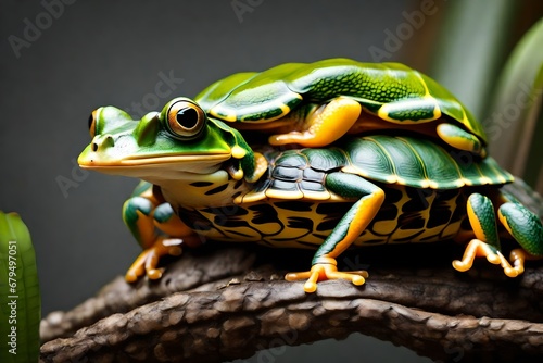 green frog © qaiser