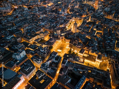 view of the city at night © Danish