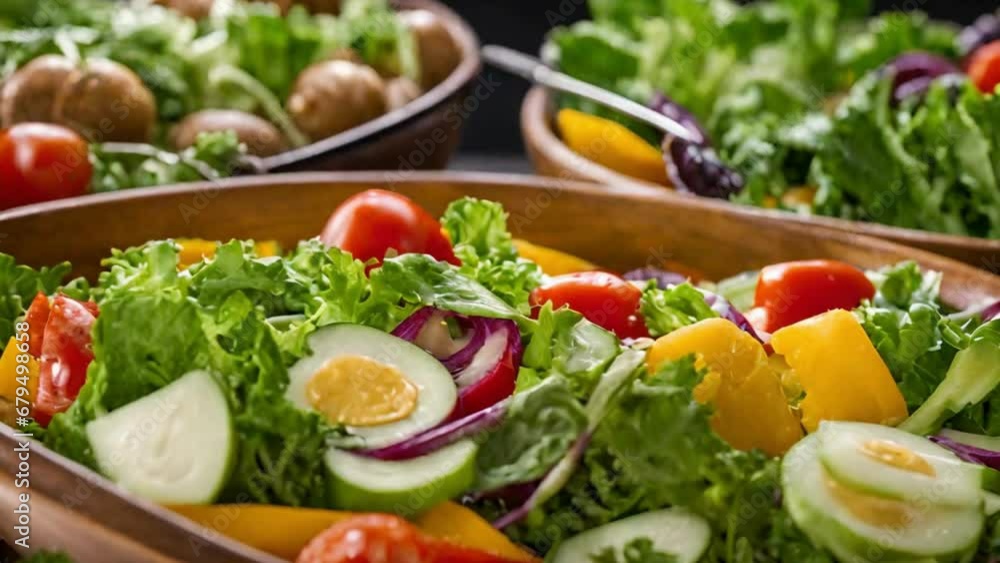 Healthy Food Fresh Vegetable Salad In Salad Bar Healthy Food Fresh Vegetable Salad In Salad Bar