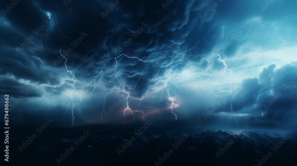 a digital lightning storm a virtual night sky