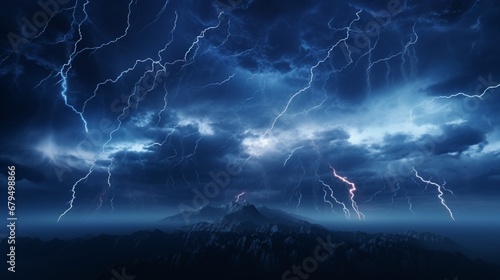 a digital lightning storm a virtual night sky