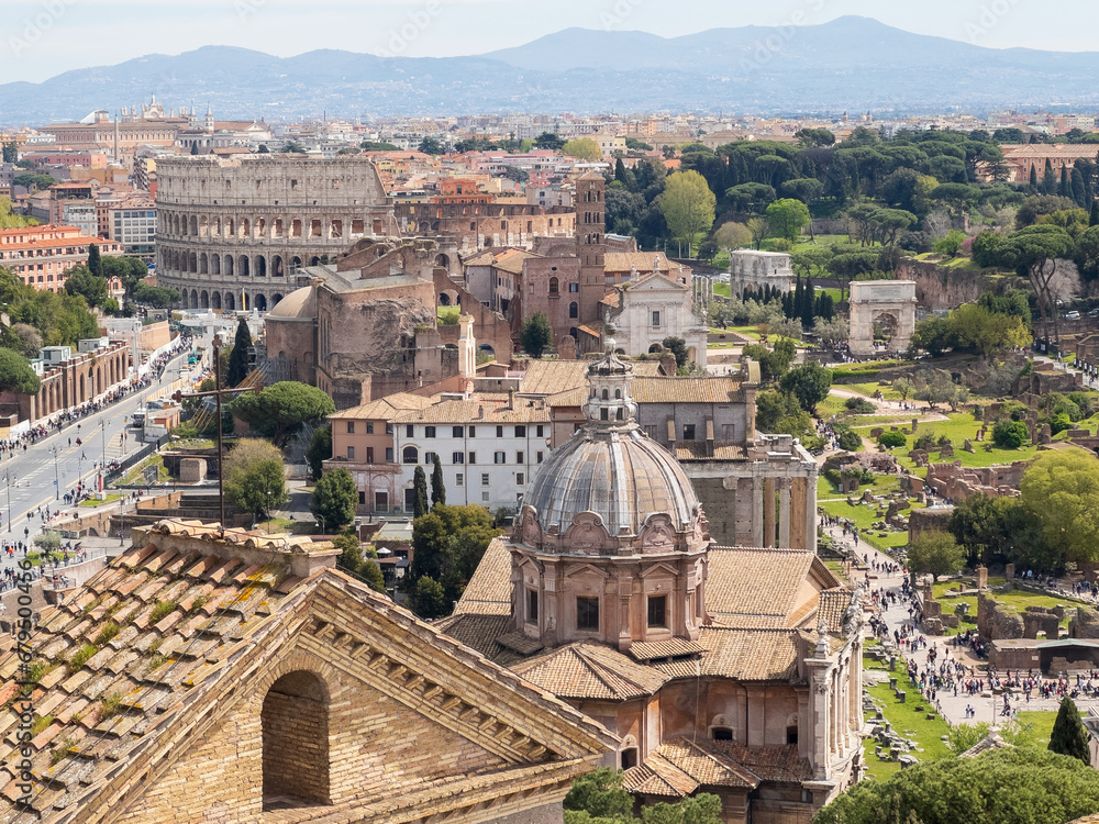 Views of beautiful Rome, Italy