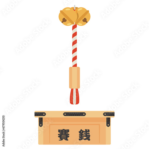 賽銭箱と鈴