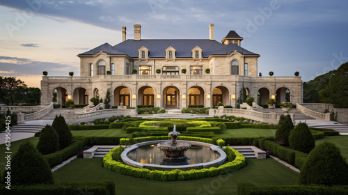 A grand and opulent luxurious mansion
