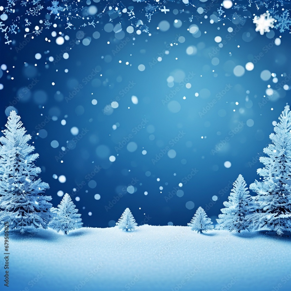 christmas background with tree and snowflakes christmas background with tree and snowflakes