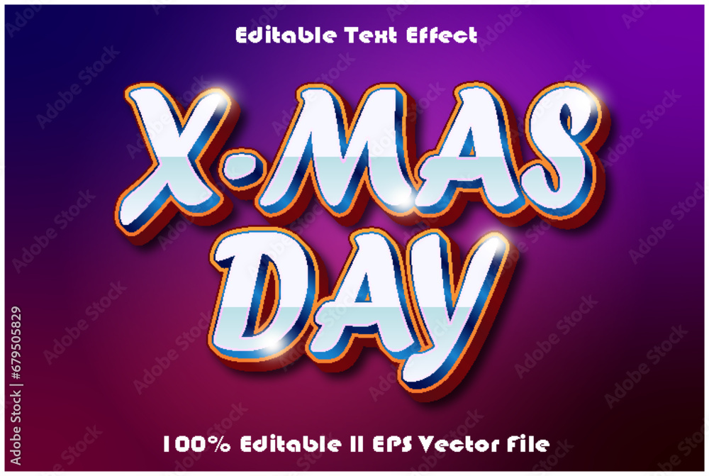 X-Mas Day Editable Text Effect