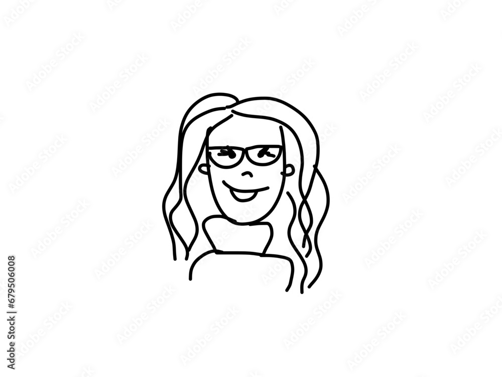 Fototapeta premium woman with hair